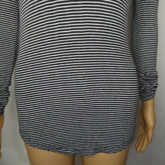 Pure + Good Anthropologie Striped V Neck Shirt Top - Picture 4 of 10